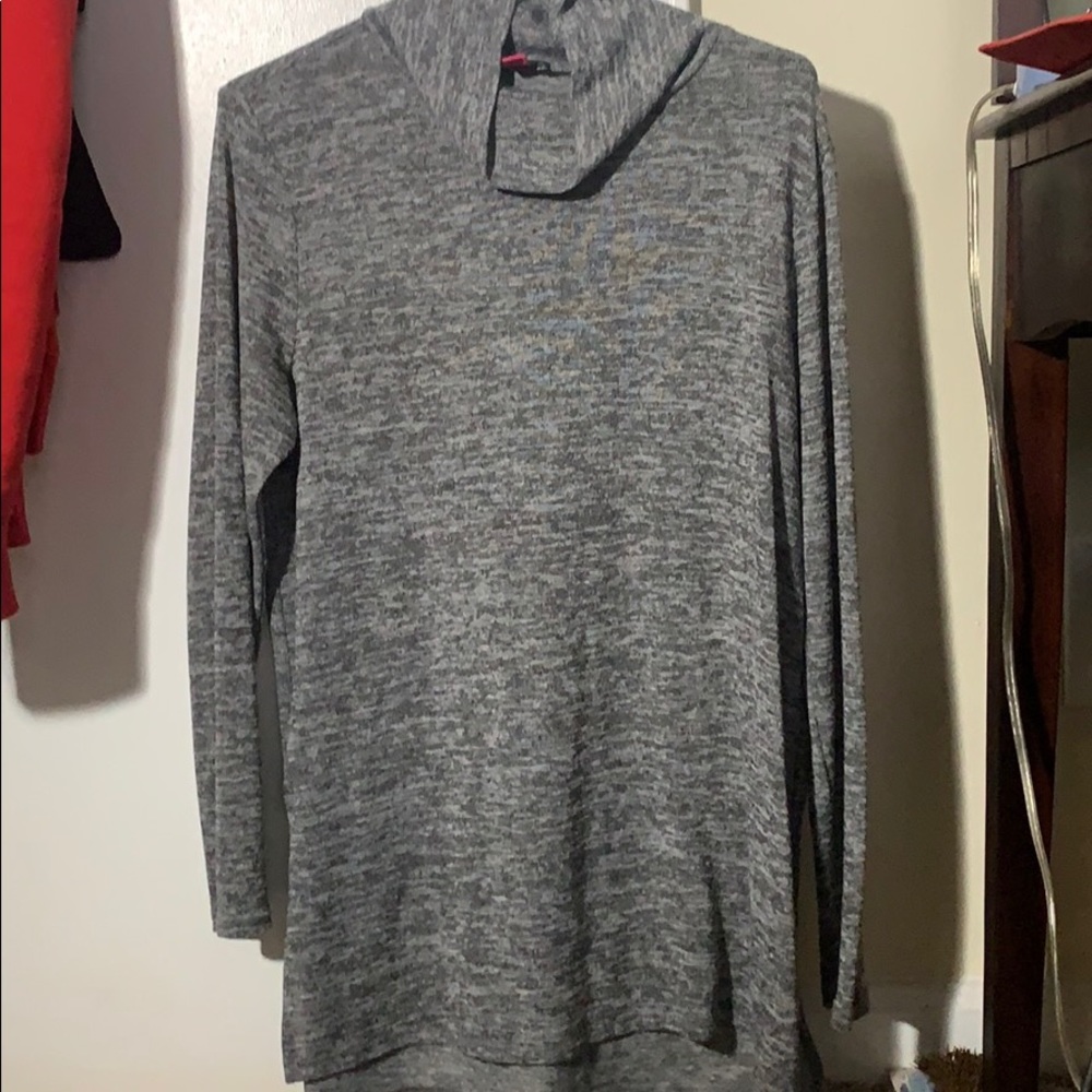 Turtleneck, long sleeve blouse